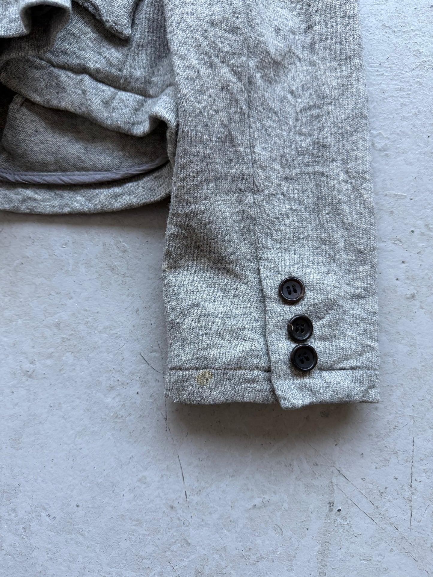 Yohji Yamamoto Noir Grey Cotton Blazer (2)