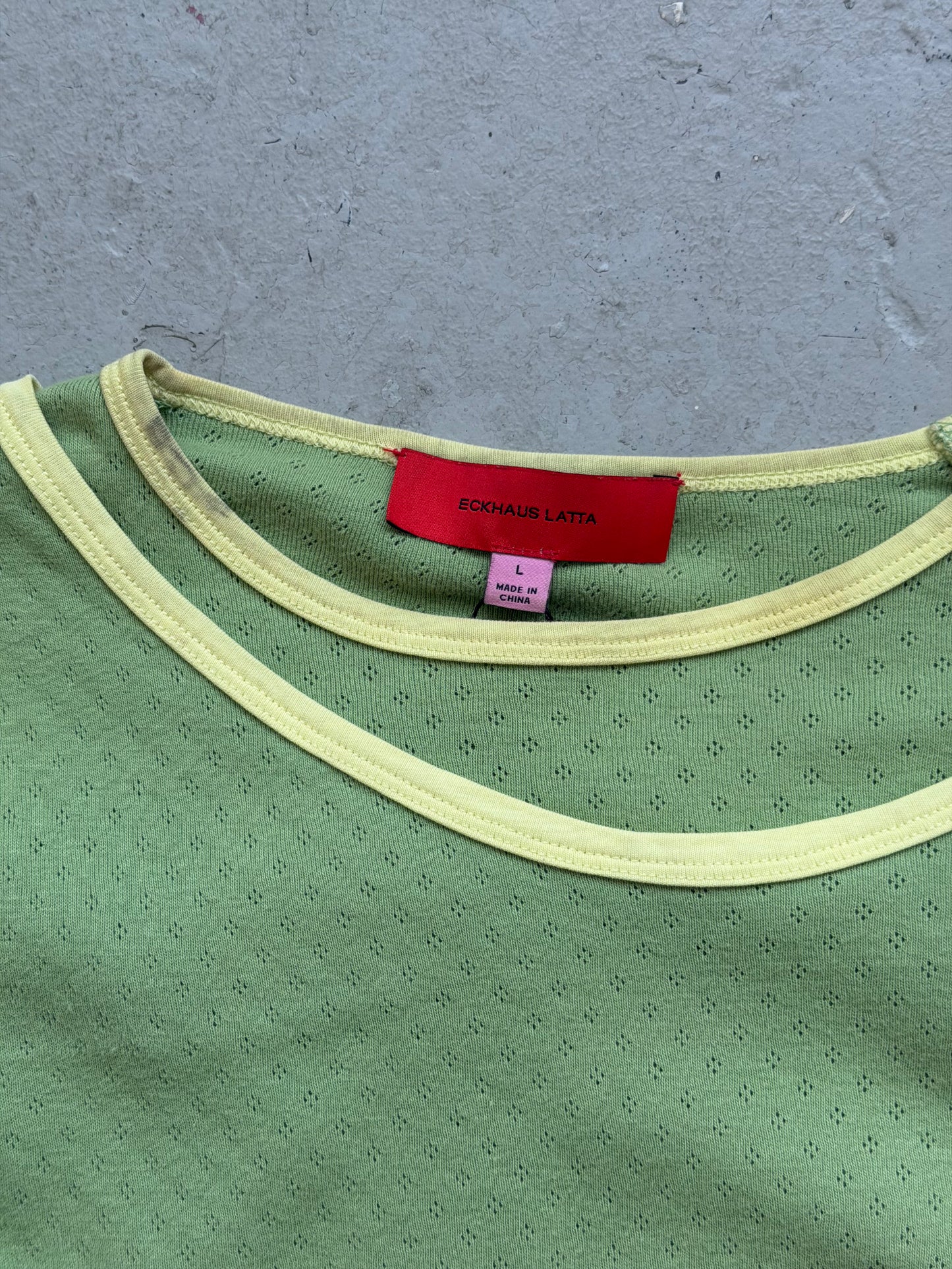 Eckhaus Latta Green Long Sleeve (L)