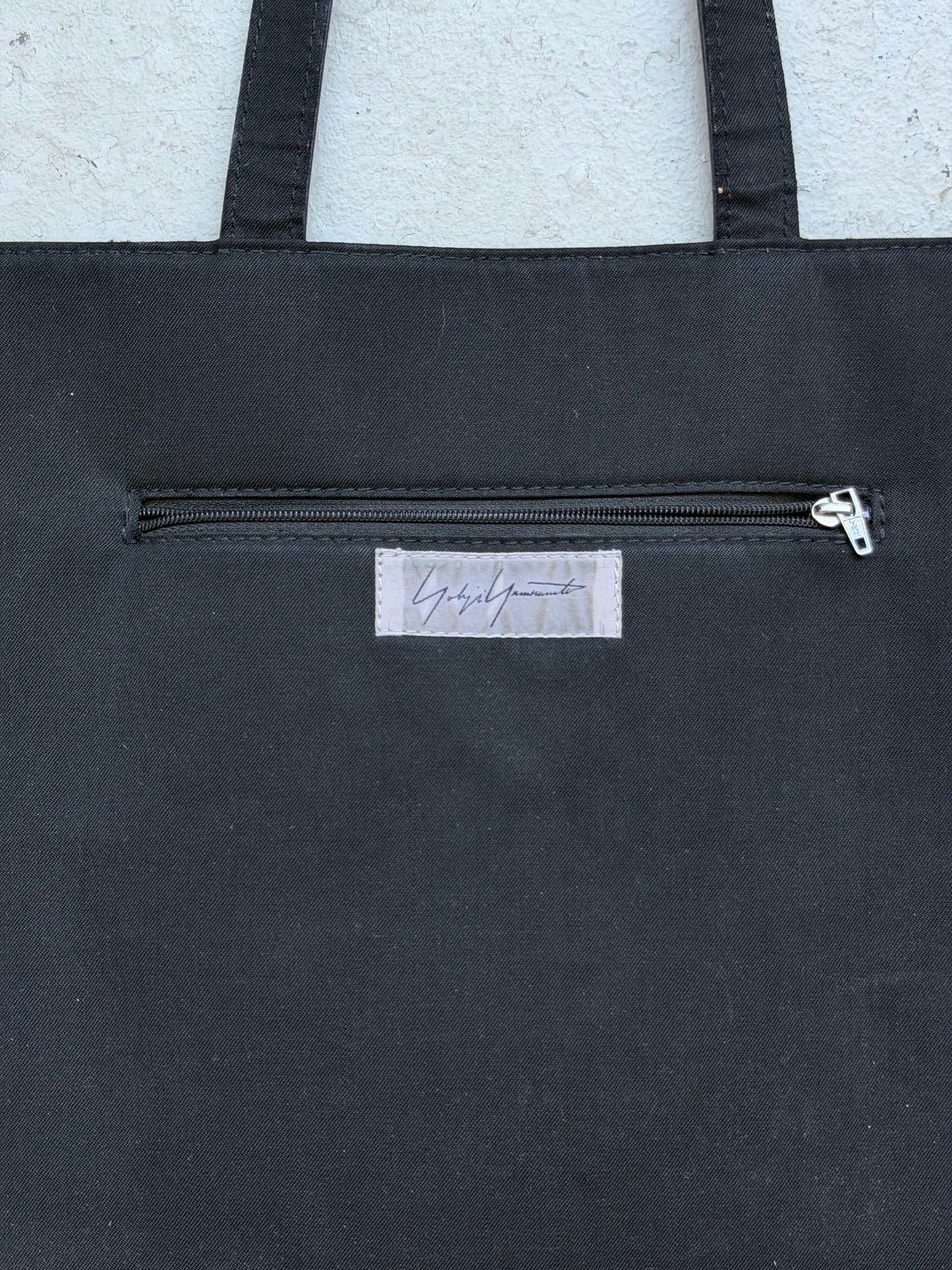 Yohji Yamamoto Modular Black Zip Leather Bag (OS)