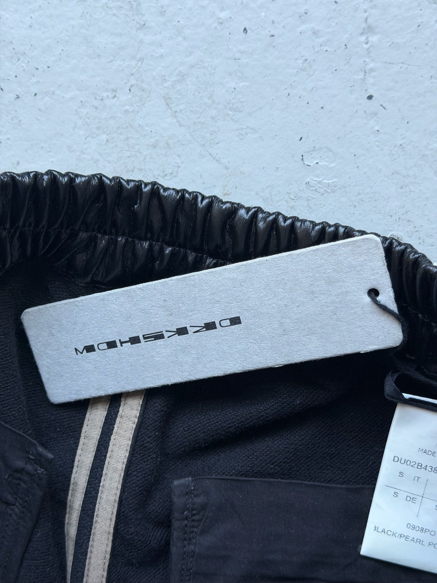 Rick Owens DRKSHDW Tootheface Leather Shorts (S)