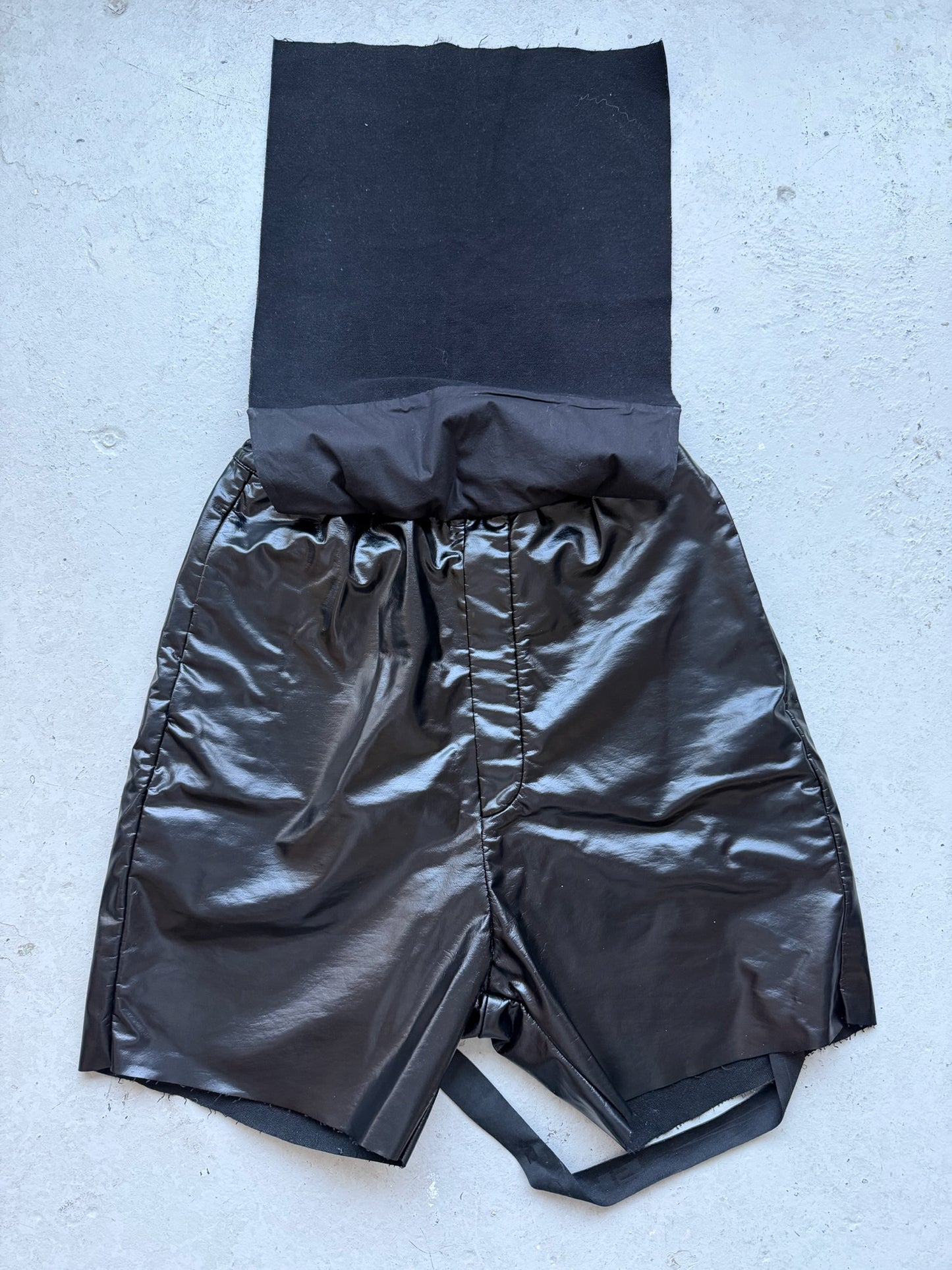 Rick Owens DRKSHDW Tootheface Leather Shorts (S)