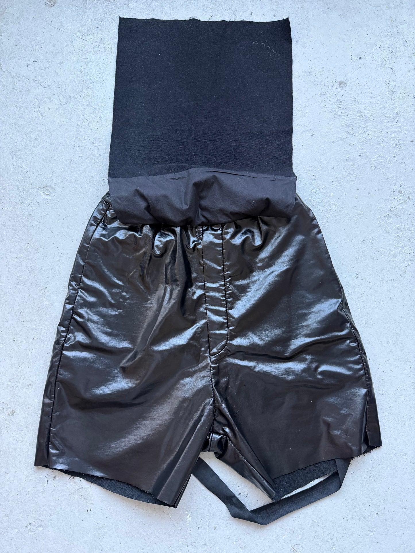 Rick Owens DRKSHDW Tootheface Leather Shorts (S)