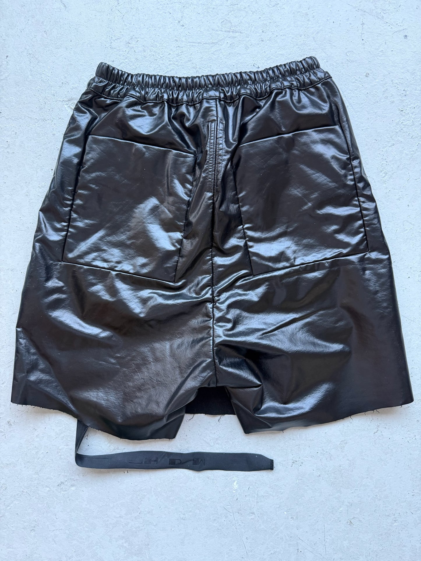 Rick Owens DRKSHDW Tootheface Leather Shorts (S)