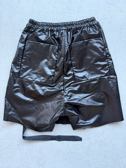 Rick Owens DRKSHDW Tootheface Leather Shorts (S)