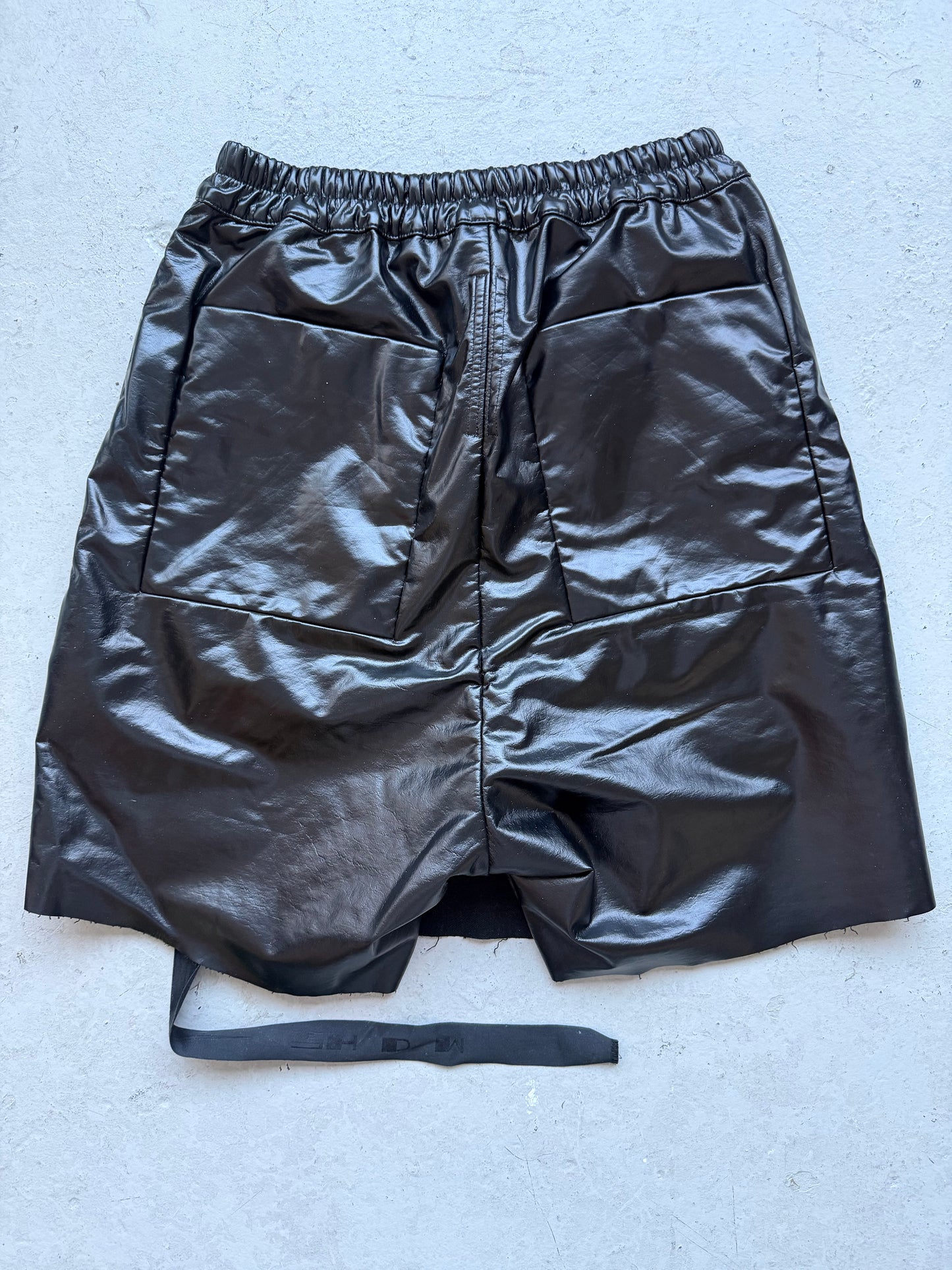 Rick Owens DRKSHDW Tootheface Leather Shorts (S)