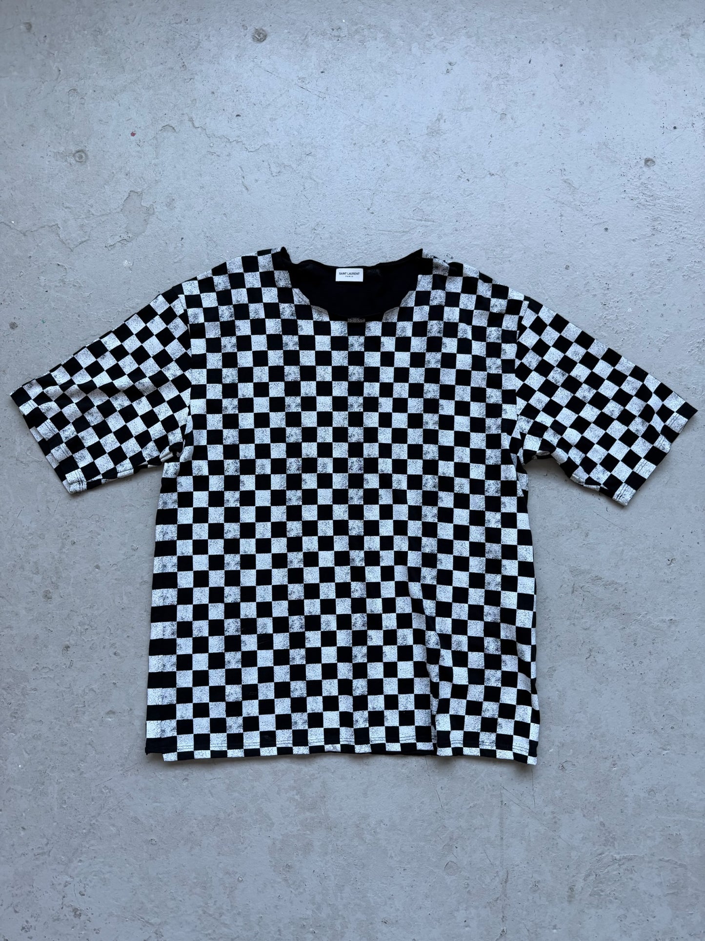 Saint Laurent Paris 2021 Checkerboard Short Sleeve (S)