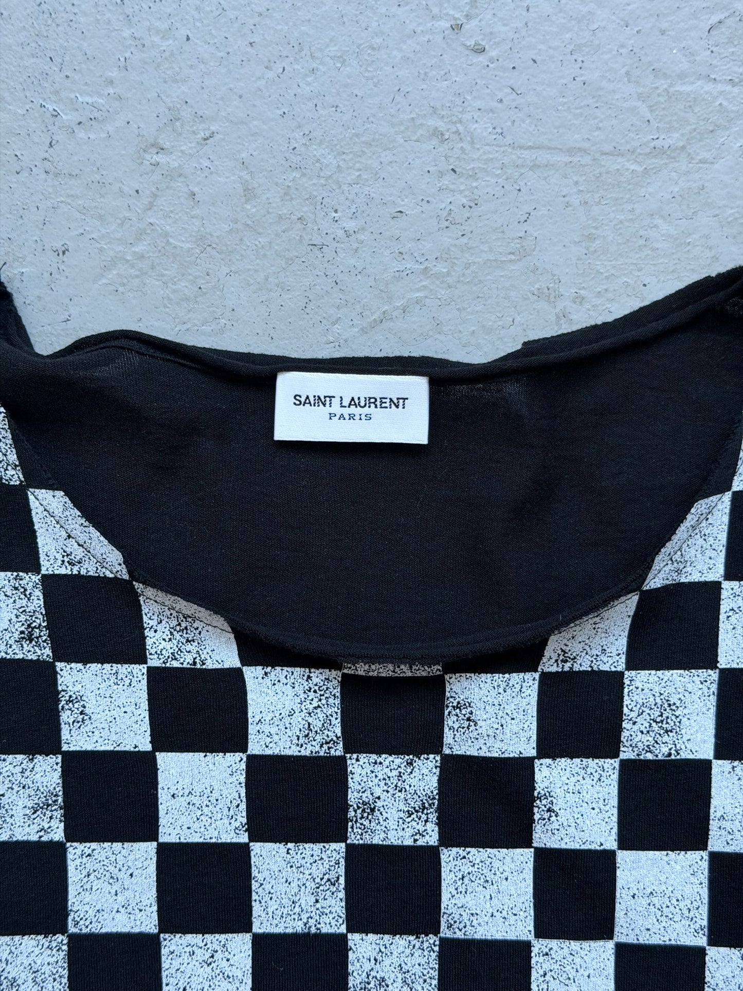 Saint Laurent Paris 2021 Checkerboard Short Sleeve (S)