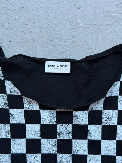 Saint Laurent Paris 2021 Checkerboard Short Sleeve (S)