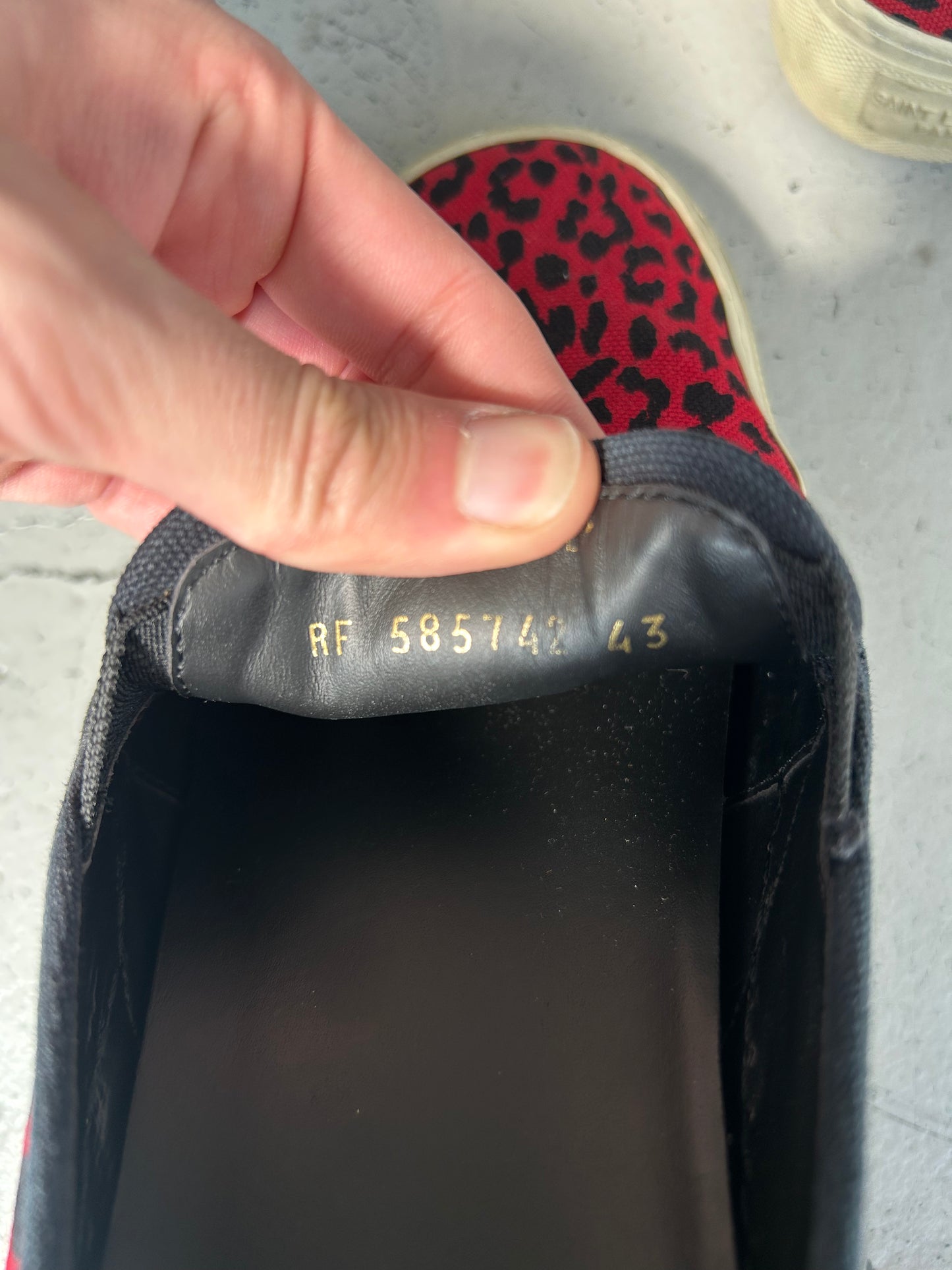 Saint Laurent Paris Leopard Print Sneakers (43)