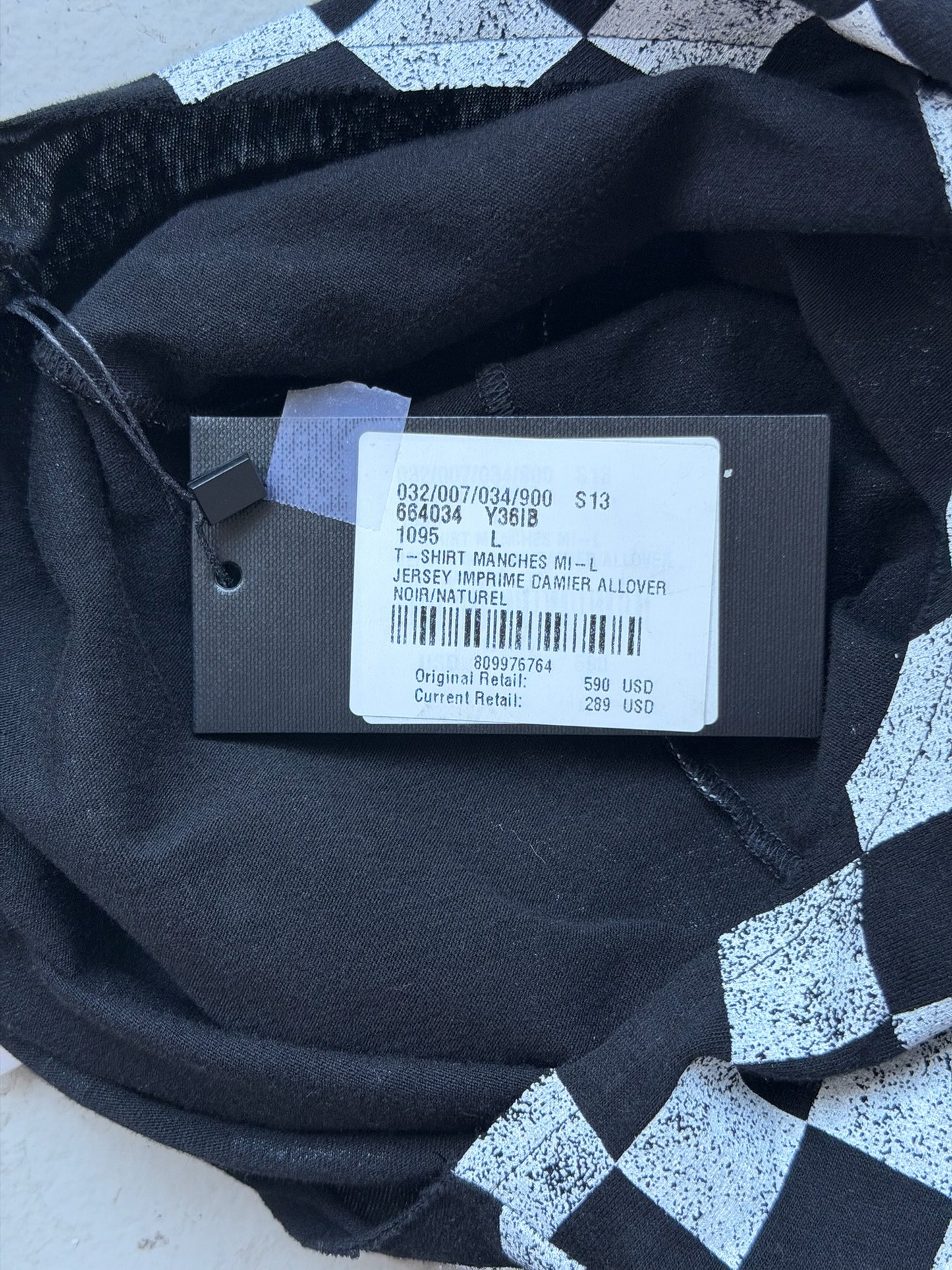 Saint Laurent Paris 2021 Checkerboard Short Sleeve (S)