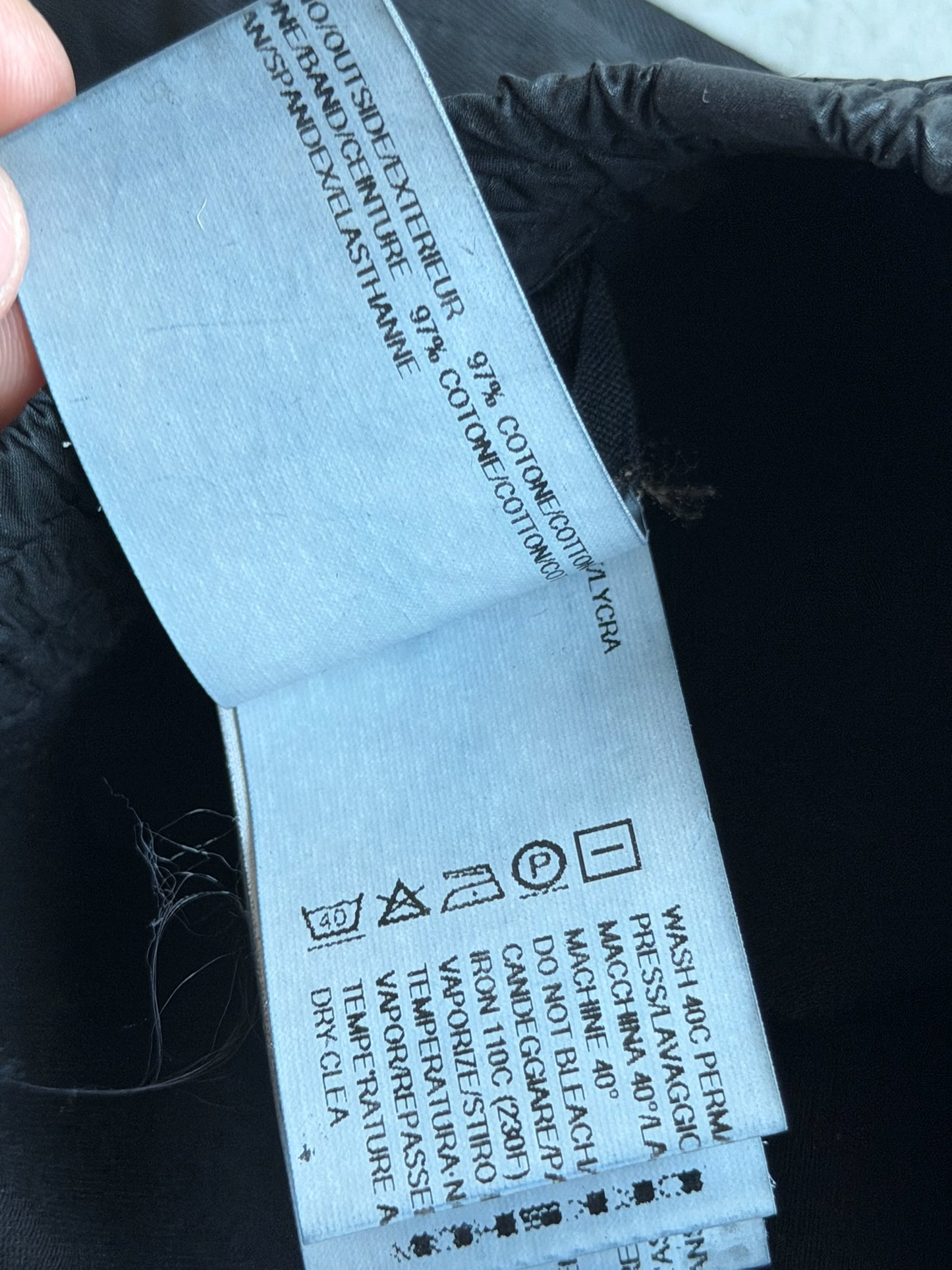 Rick Owens DRKSHDW FW13 Black Wax Leggings (XL)