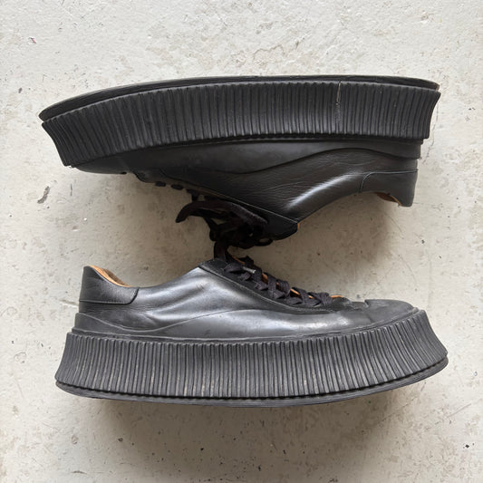 Jil Sander Low Top Lace Up Sneakers (40)