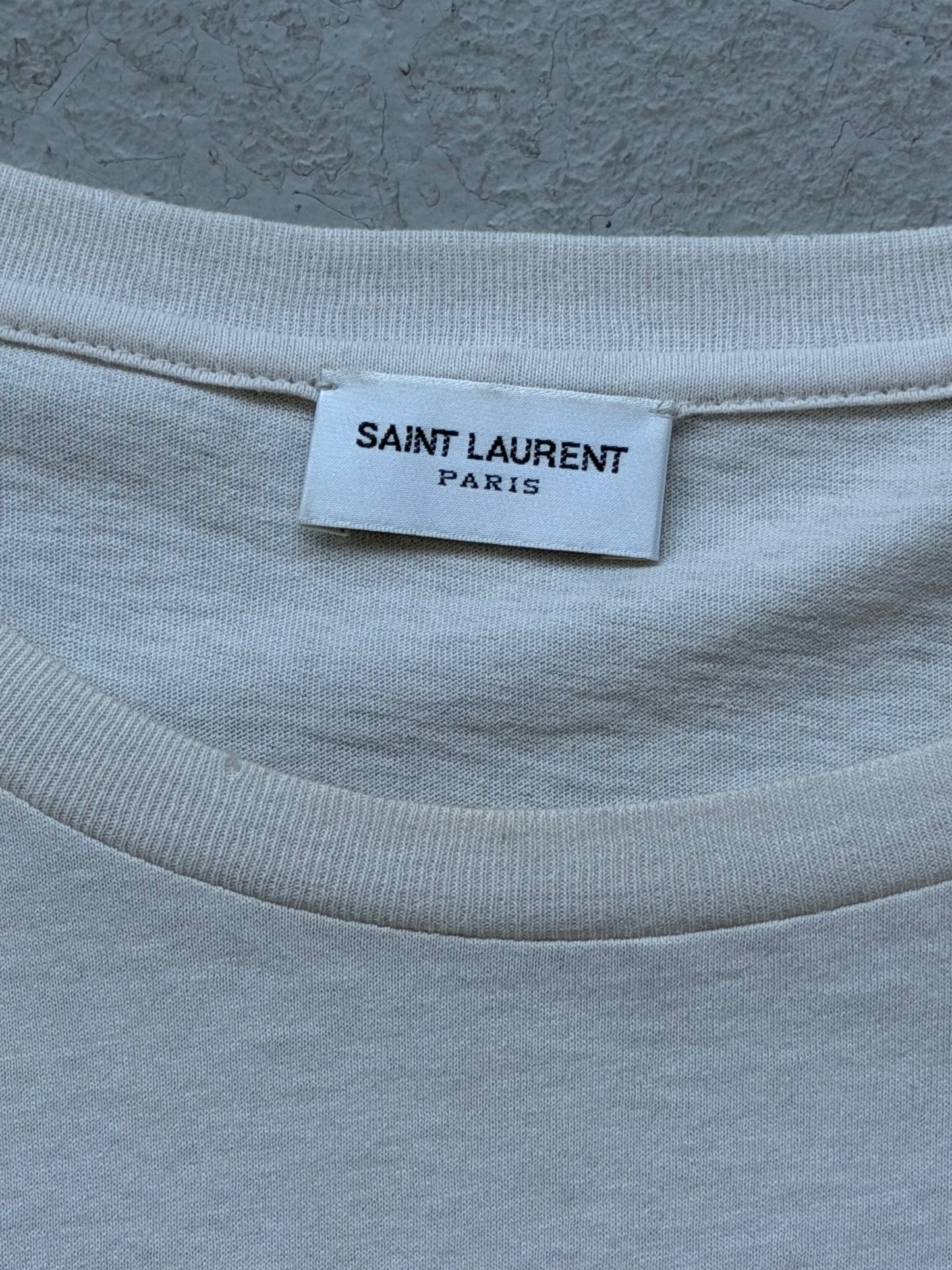 Saint Laurent Paris Hangover Scribble Short Sleeve (XL)