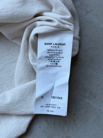 Saint Laurent Paris Hangover Scribble Short Sleeve (XL)
