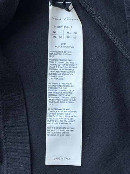 Rick Owens SS22 Fogachine Black Level Ringer Tee (XXL)