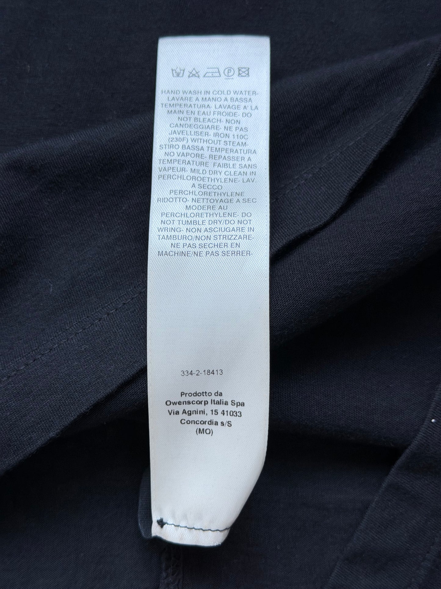 Rick Owens SS22 Fogachine Black Level Ringer Tee (XXL)