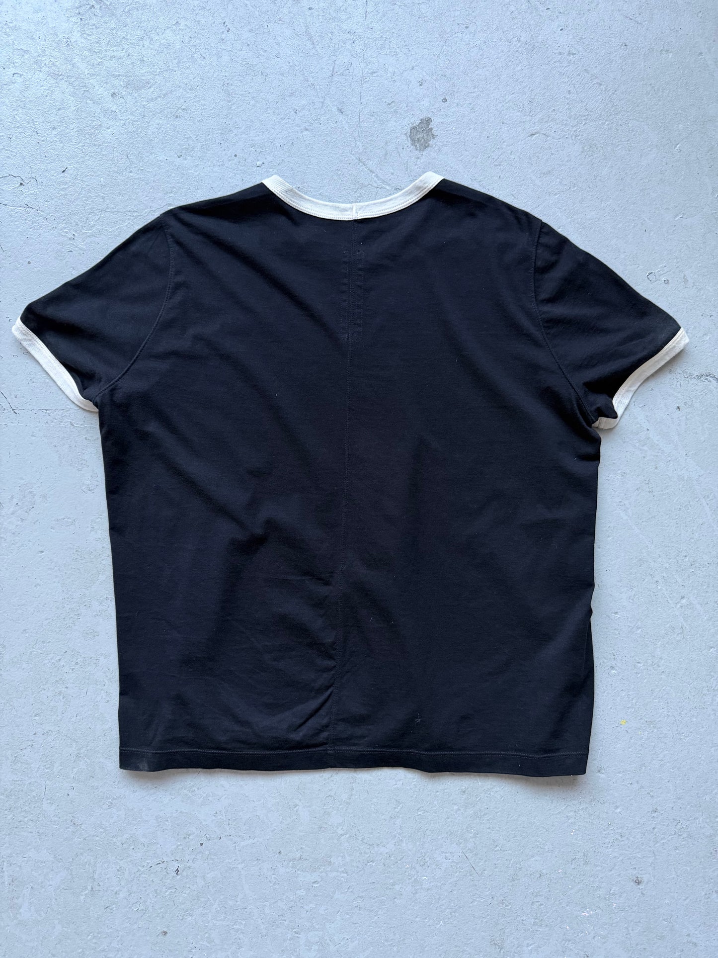 Rick Owens SS22 Fogachine Black Level Ringer Tee (XXL)
