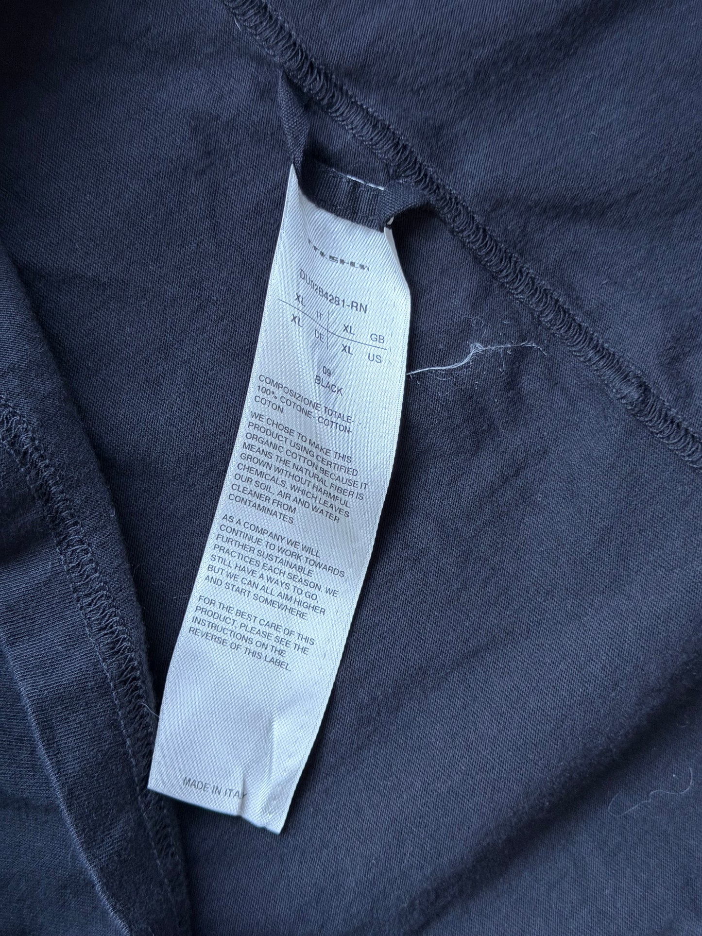 Rick Owens DRKSHDW Black Hustler Hoodie (XL)