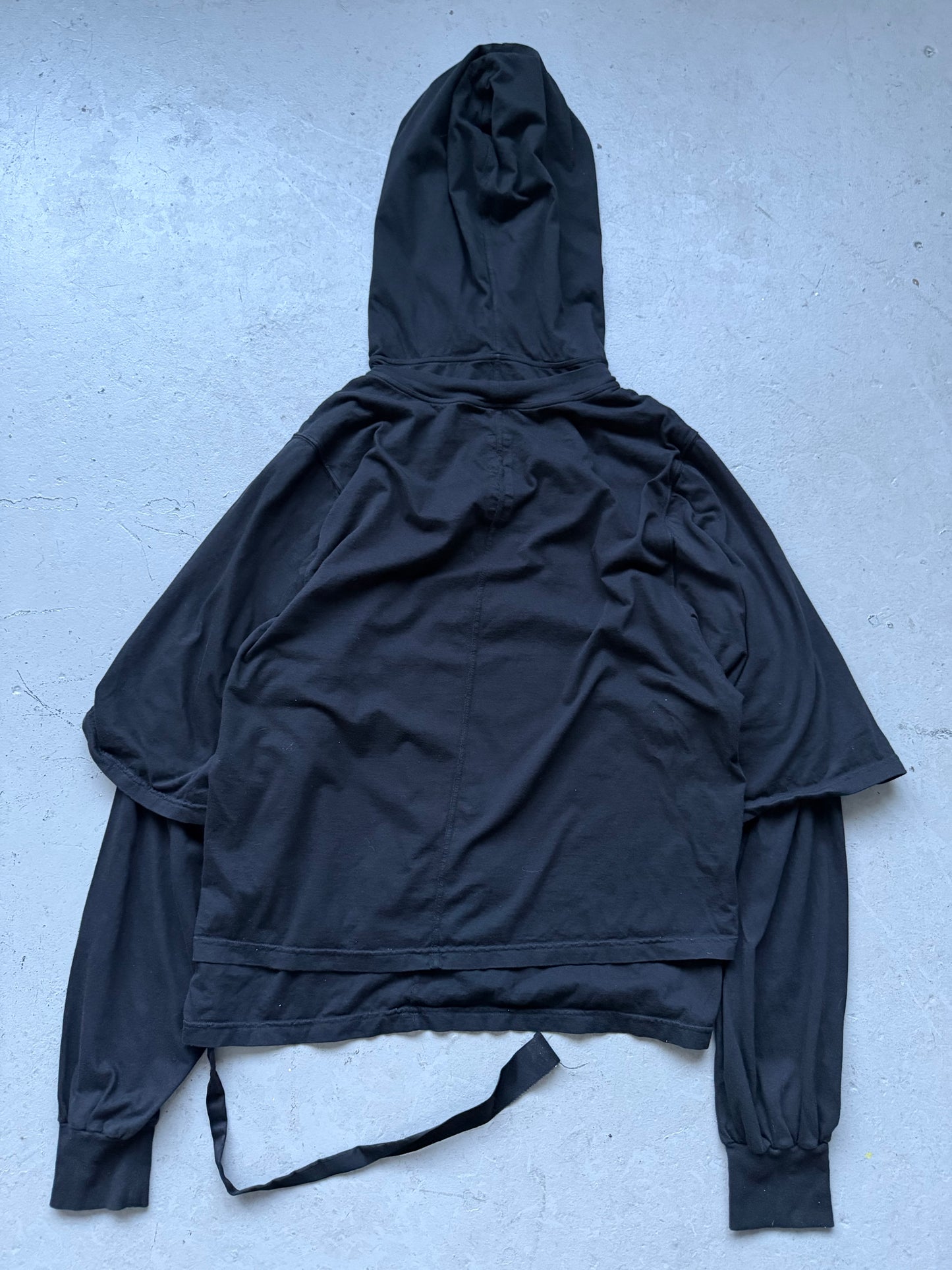 Rick Owens DRKSHDW Black Hustler Hoodie (XL)