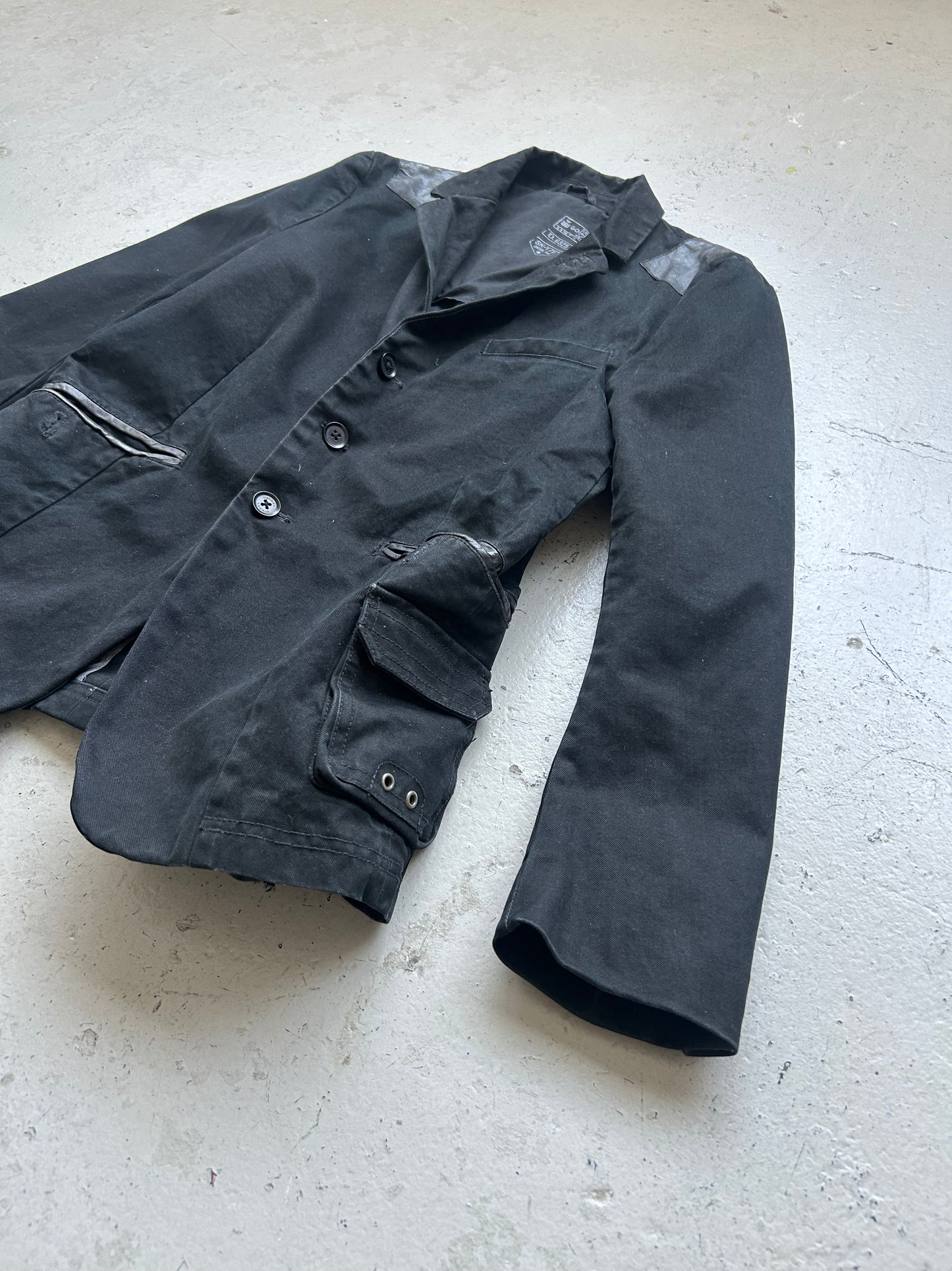 Diesel Leather Trim Blazer (S)