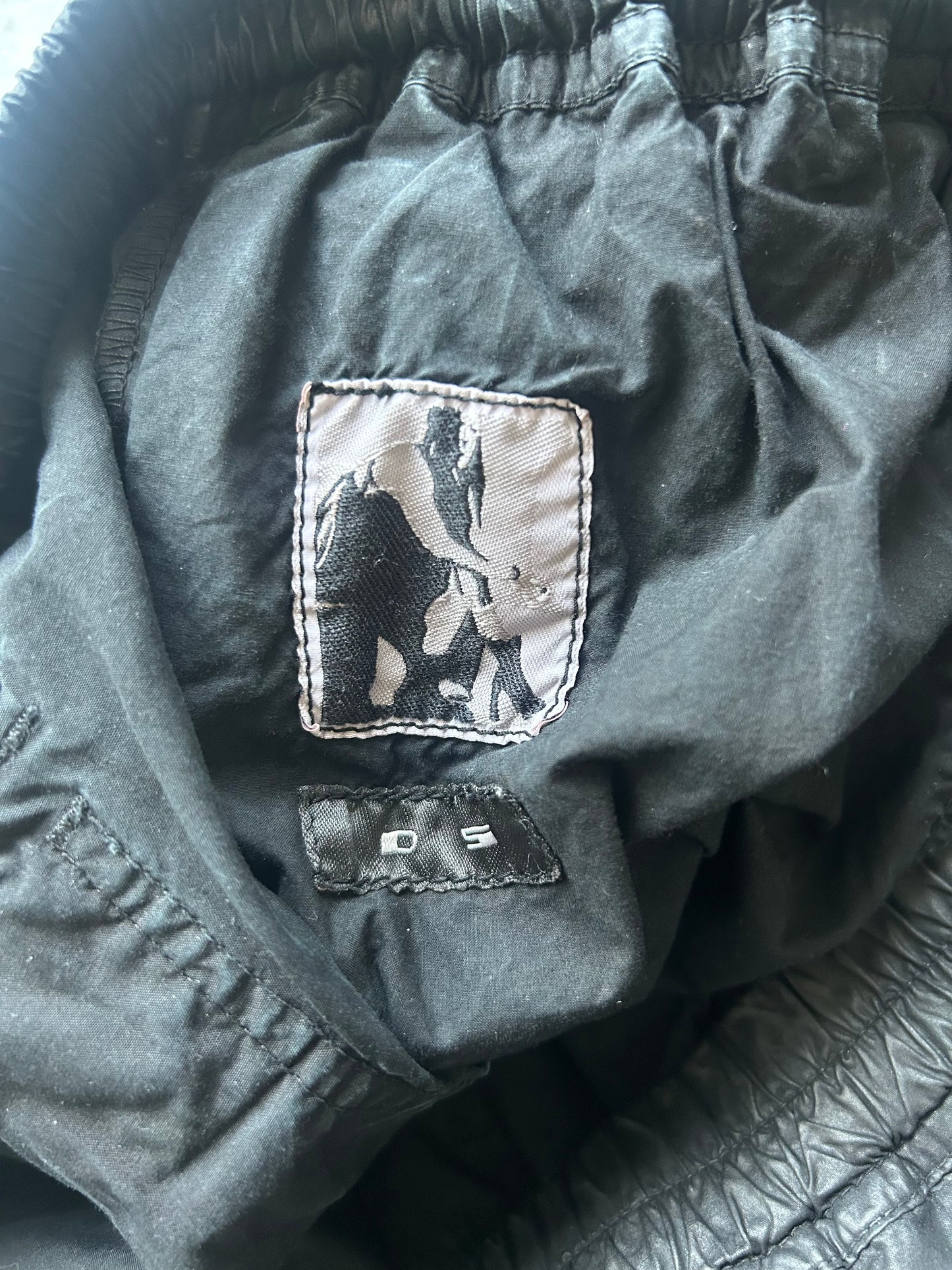 Rick Owens DRKSDW Black Waxed Shorts (M)