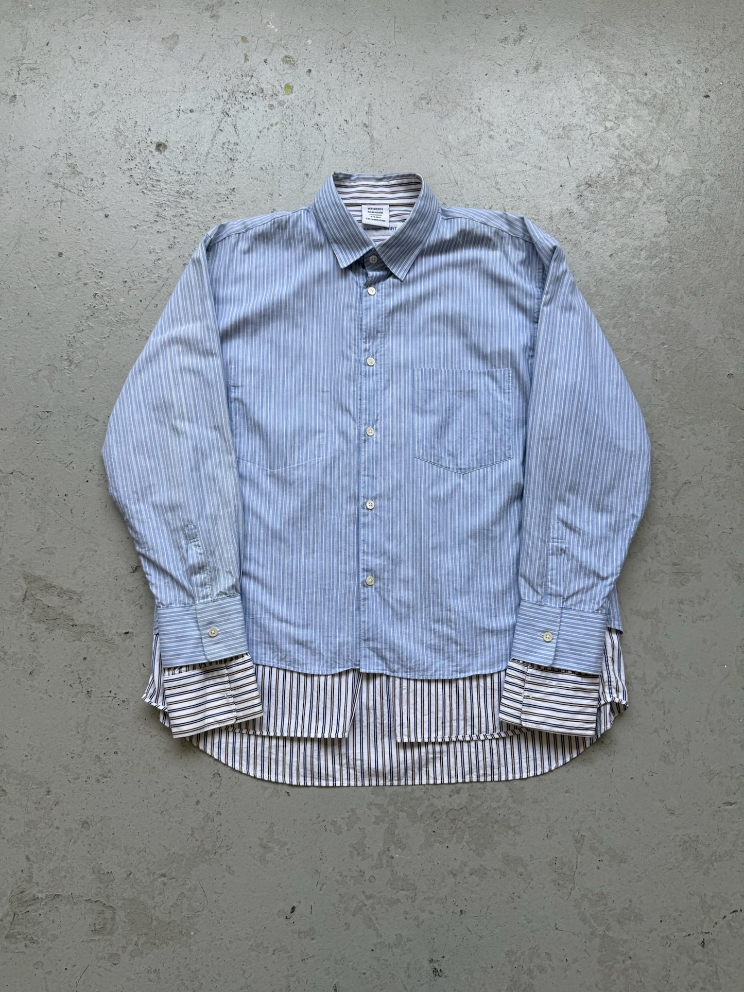 Vetements x Comme Des Garcons Double Layer Button Up (M)