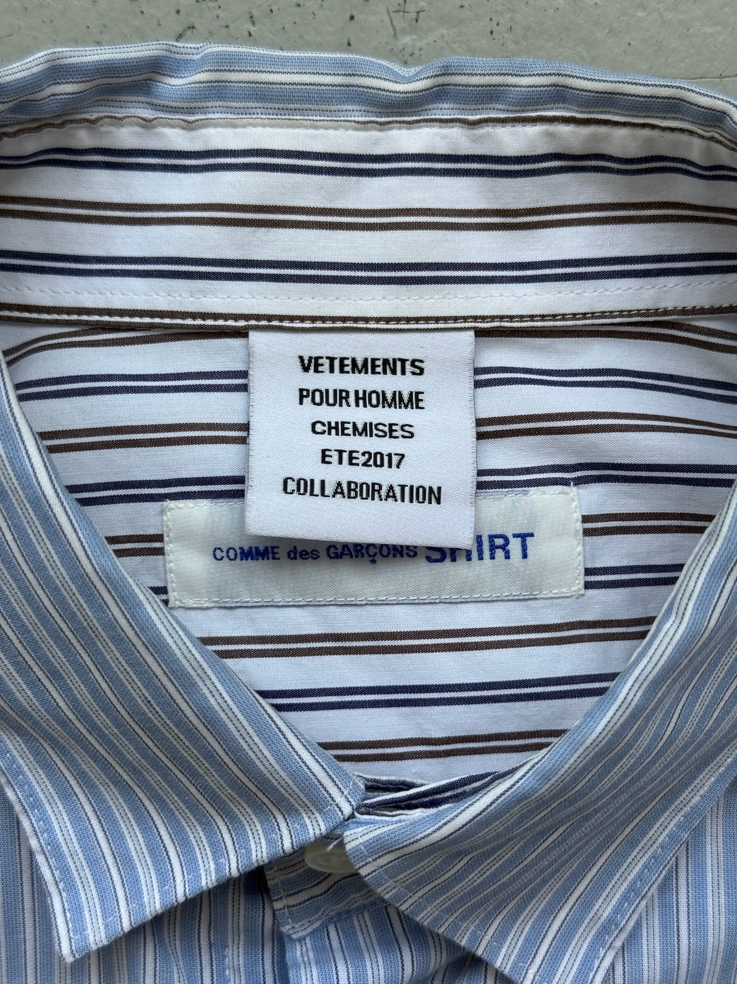 Vetements x Comme Des Garcons Double Layer Button Up (M)