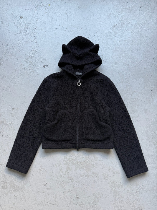 Balenciaga Softwear Heart Zip Up Fleece Hoodie (S)