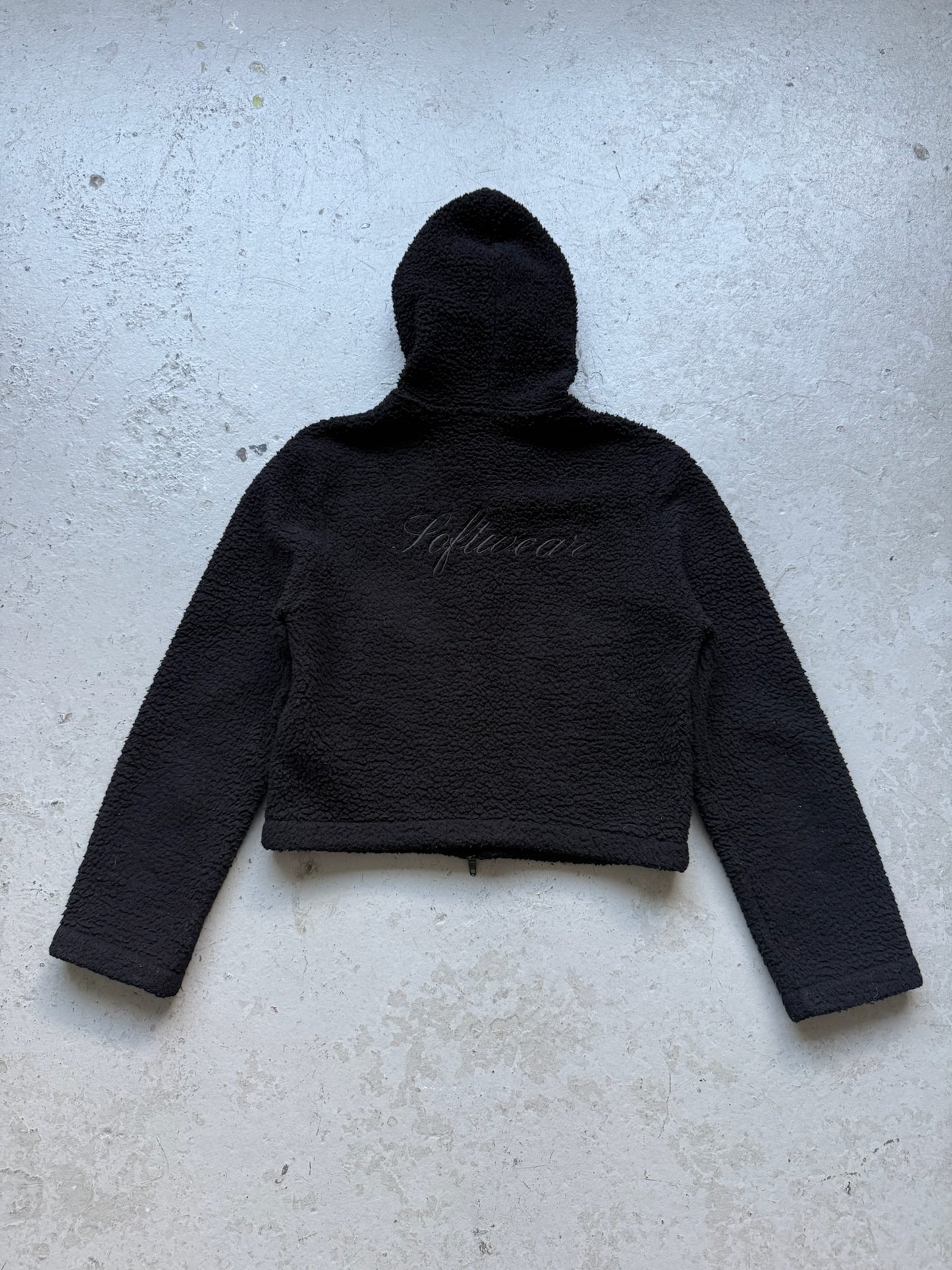 Balenciaga Softwear Heart Zip Up Fleece Hoodie (S)