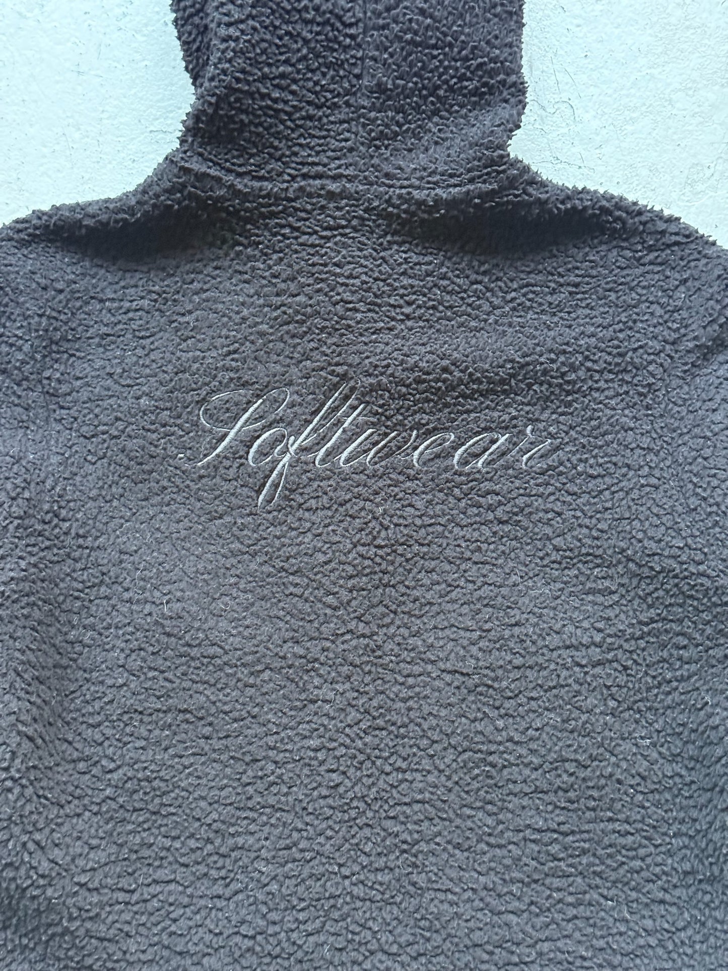Balenciaga Softwear Heart Zip Up Fleece Hoodie (S)