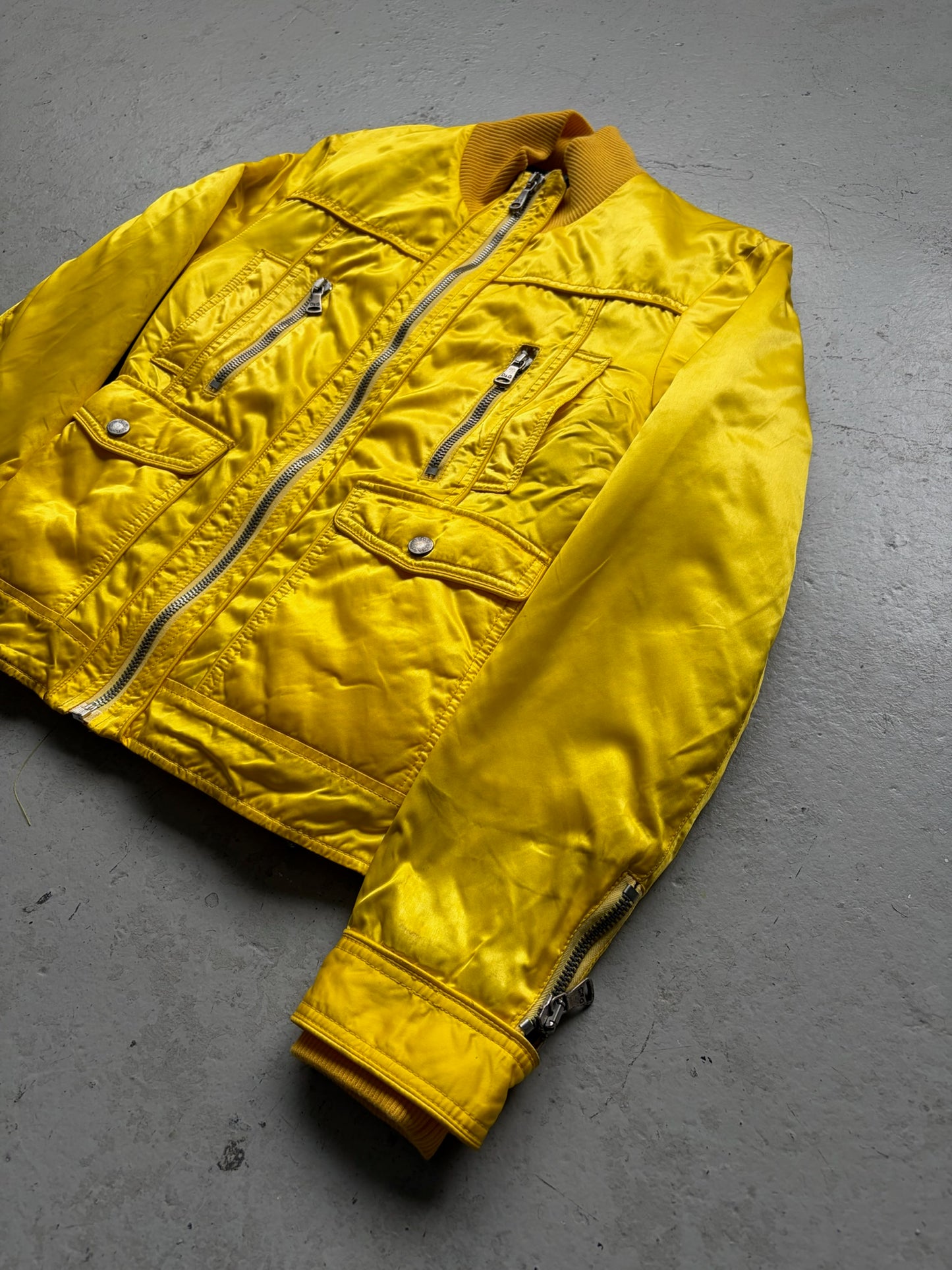 Dolce & Gabbana Nylon Yellow Down Jacket (44)