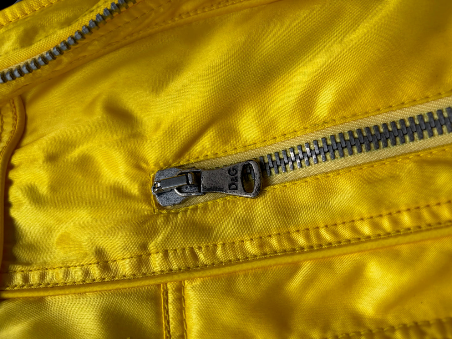 Dolce & Gabbana Nylon Yellow Down Jacket (44)