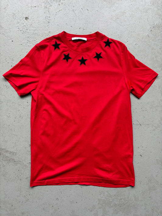 Givenchy Ricardo Tisci Red Star Short Sleeve Shirt (M)