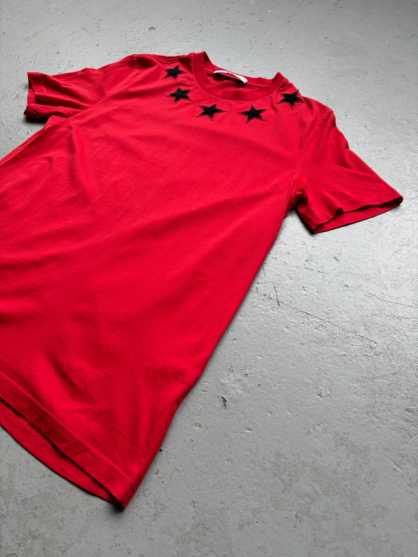 Givenchy Ricardo Tisci Red Star Short Sleeve Shirt (M)