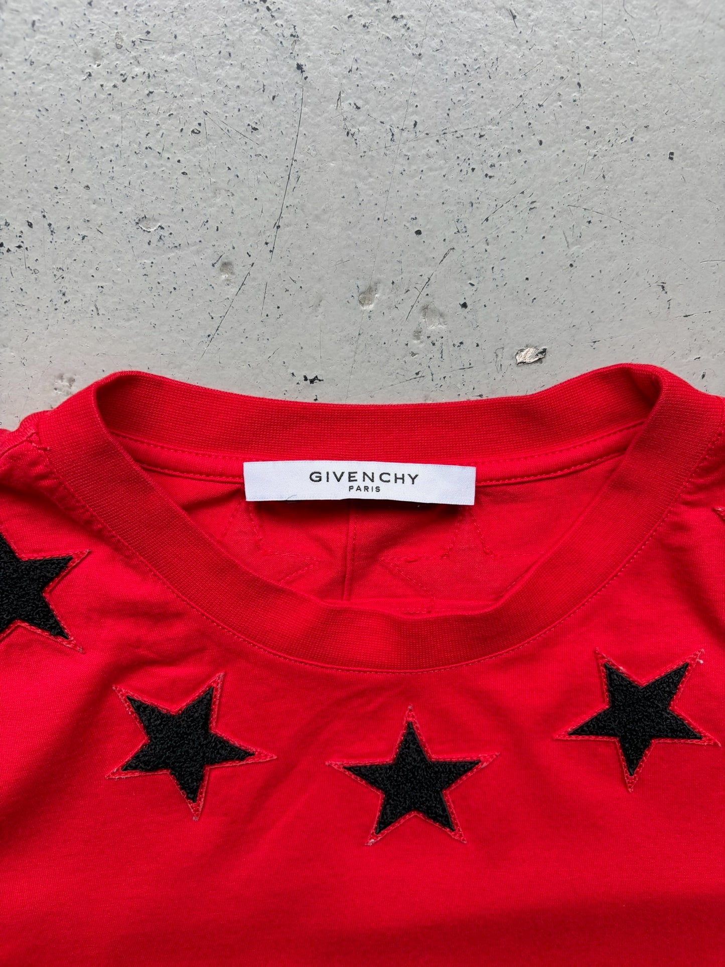 Givenchy Ricardo Tisci Red Star Short Sleeve Shirt (M)