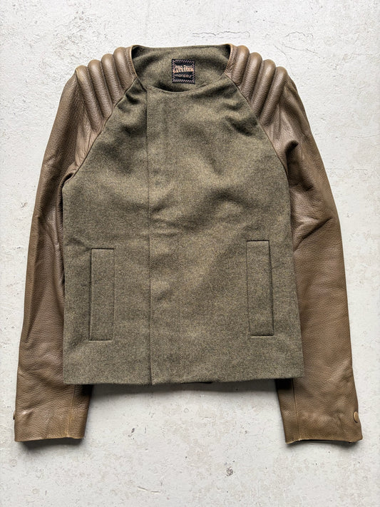 Jean Paul Gaultier Monsieur 2010AW  Power Shoulder Jacket (46)