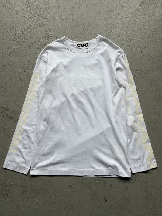 Comme Des Garcons CDG White Long Sleeve Shirt (L)
