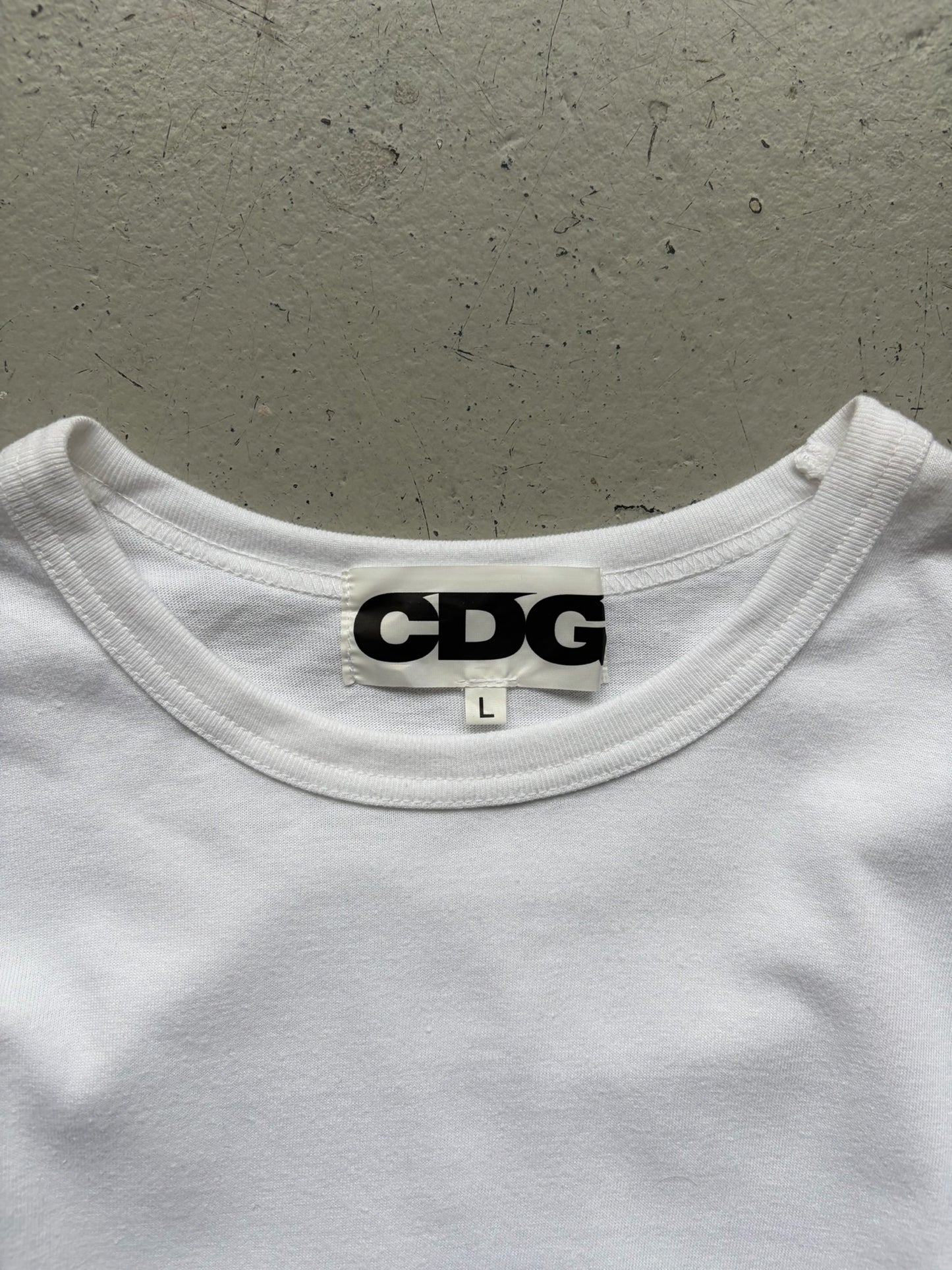 Comme Des Garcons CDG White Long Sleeve Shirt (L)