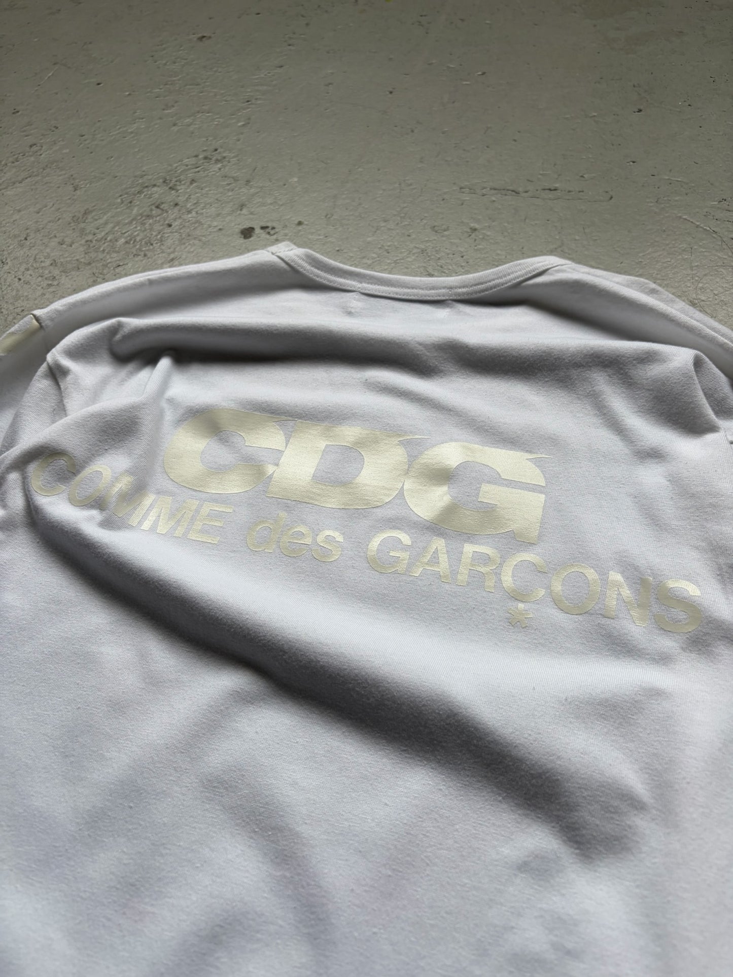 Comme Des Garcons CDG White Long Sleeve Shirt (L)