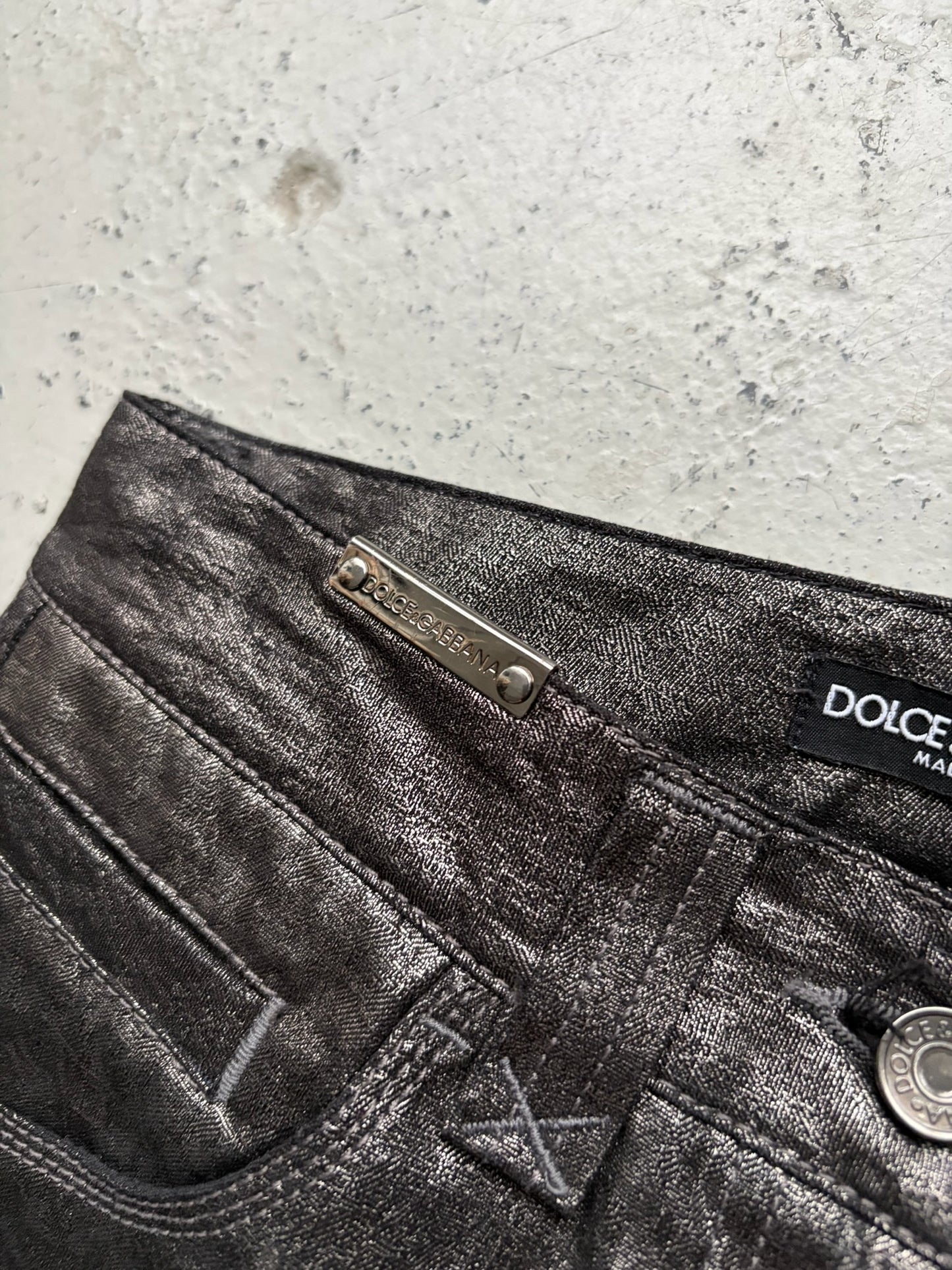 Dolce & Gabbana Silver Denim (36)