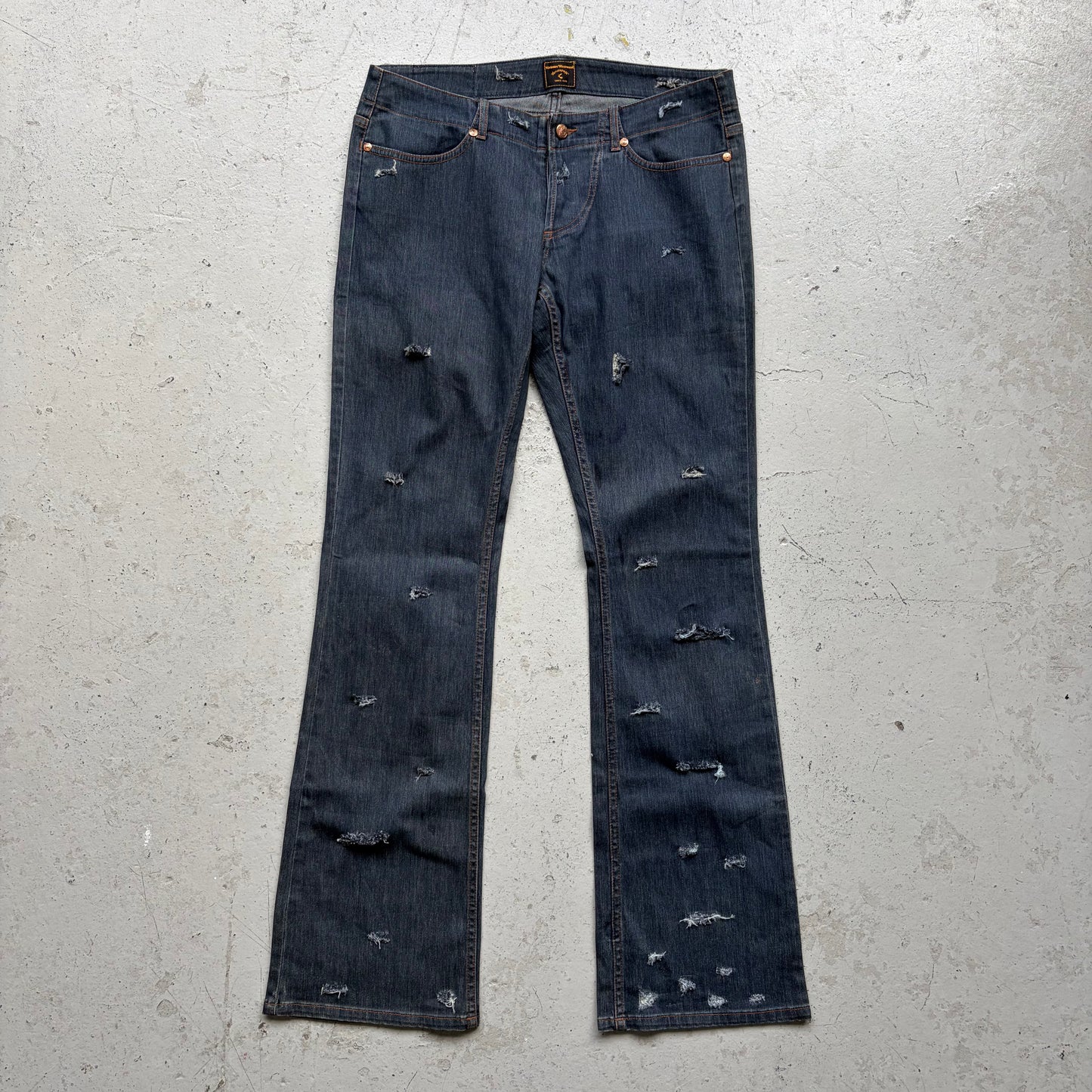 Vivienne Westwood SS98 Anglomania Pirate Flared Denim (36)