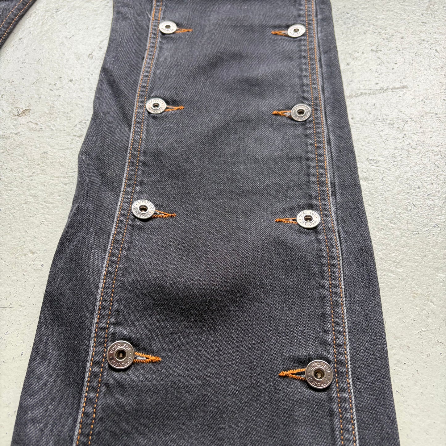 Y Project Black Panel Buttons Jeans (30)