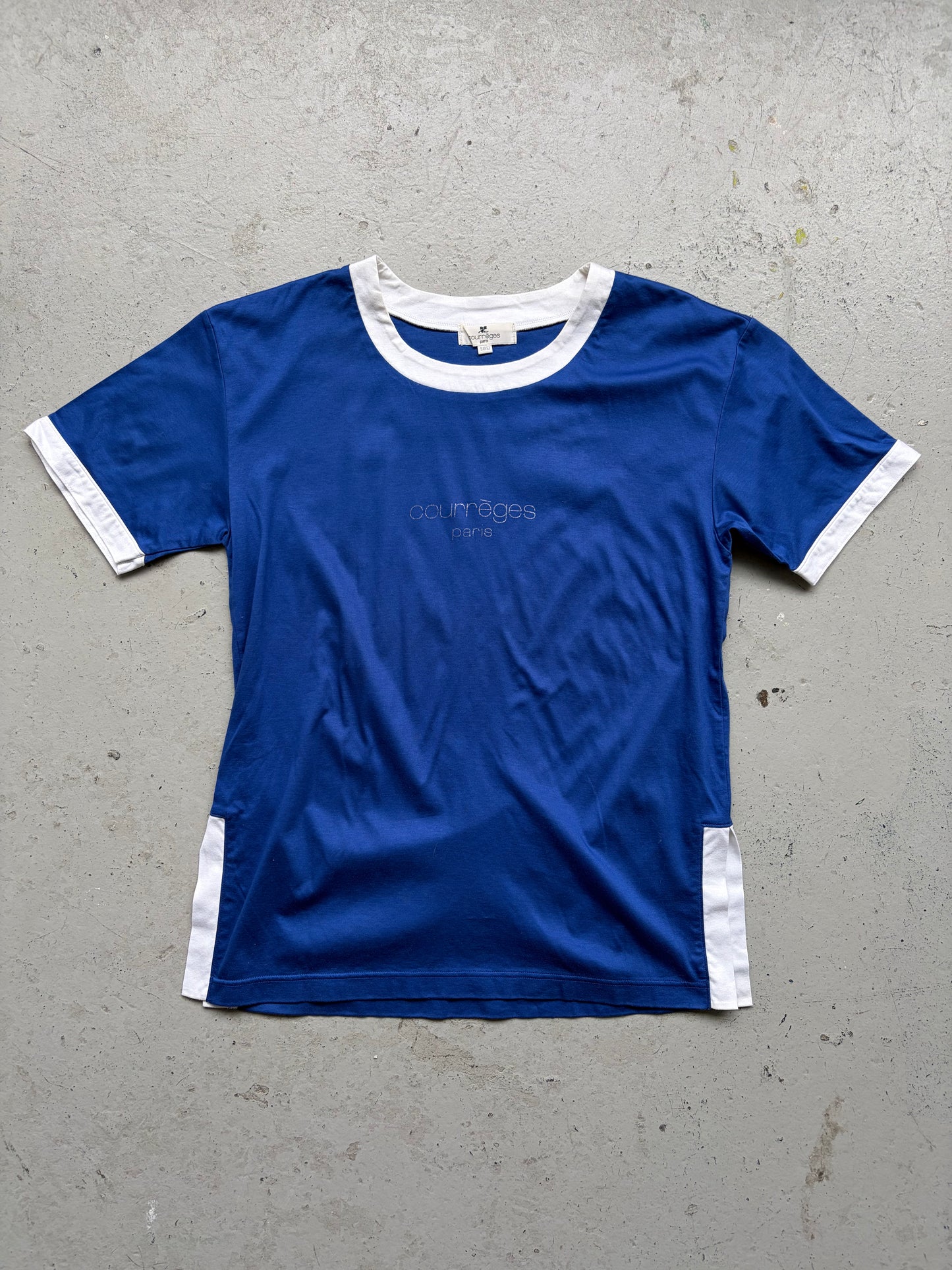 Courreges Blue Short Sleeve Shirt (M)