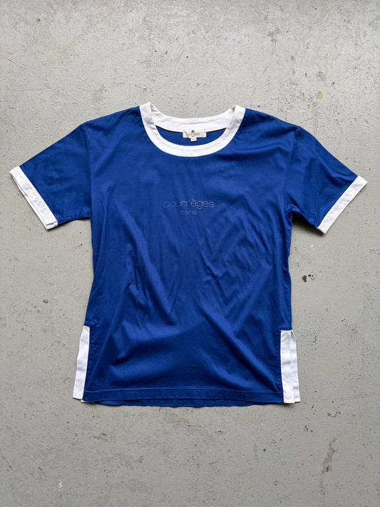 Courreges Blue Short Sleeve Shirt (M)