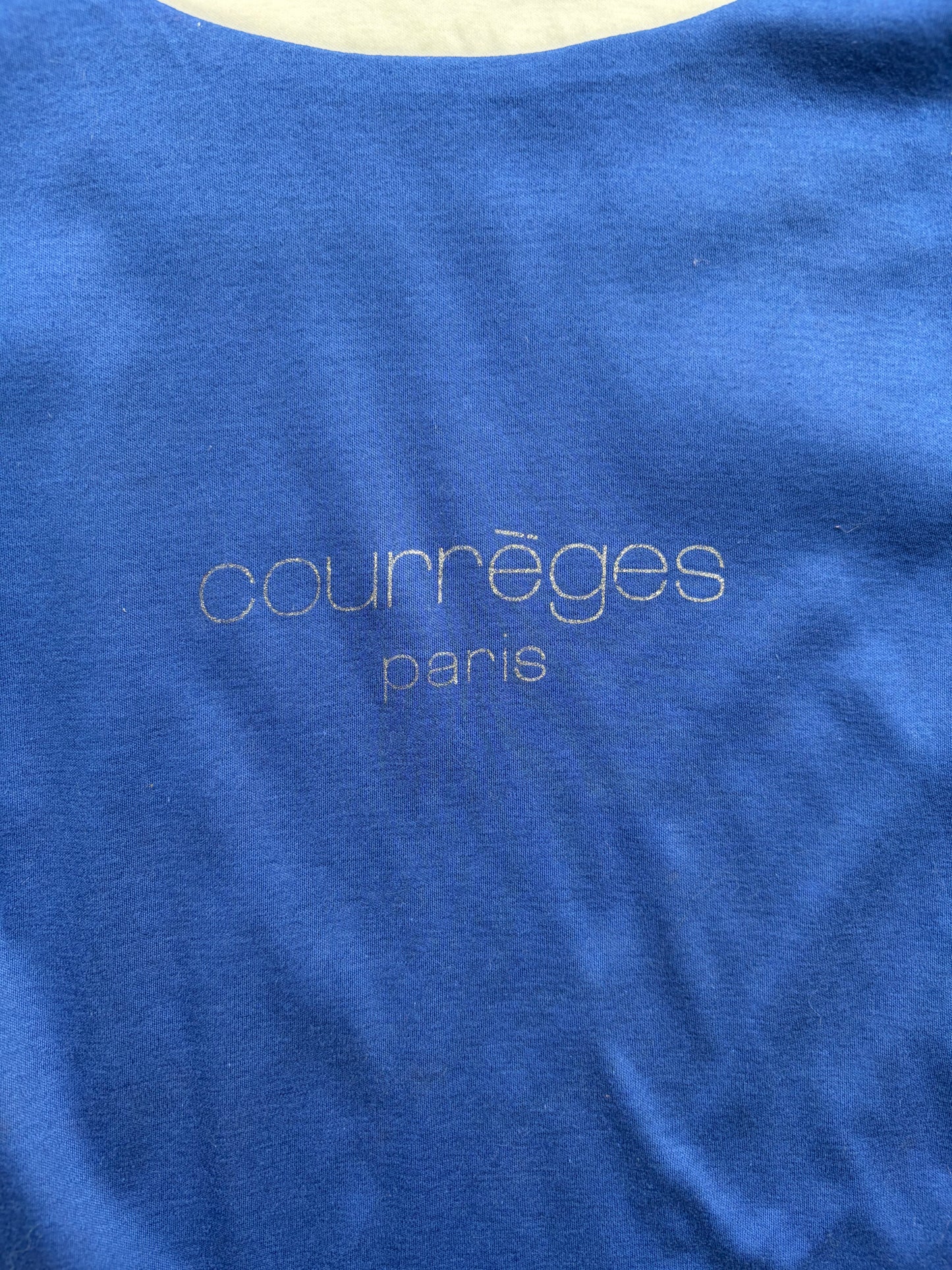 Courreges Blue Short Sleeve Shirt (M)