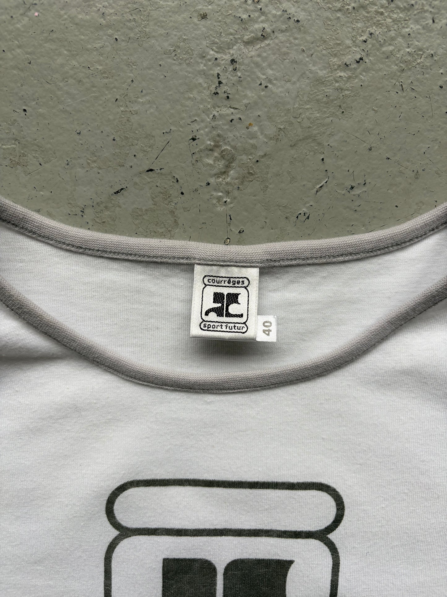 Courreges White Short Sleeve Shirt (40)