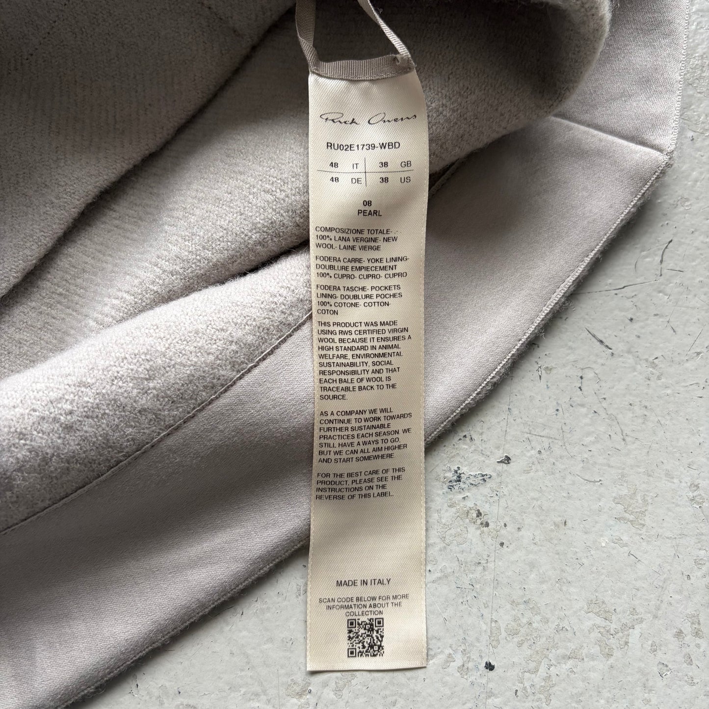 Rick Owens FW25 Concorians Pearl Jumbo Outershirt (48)