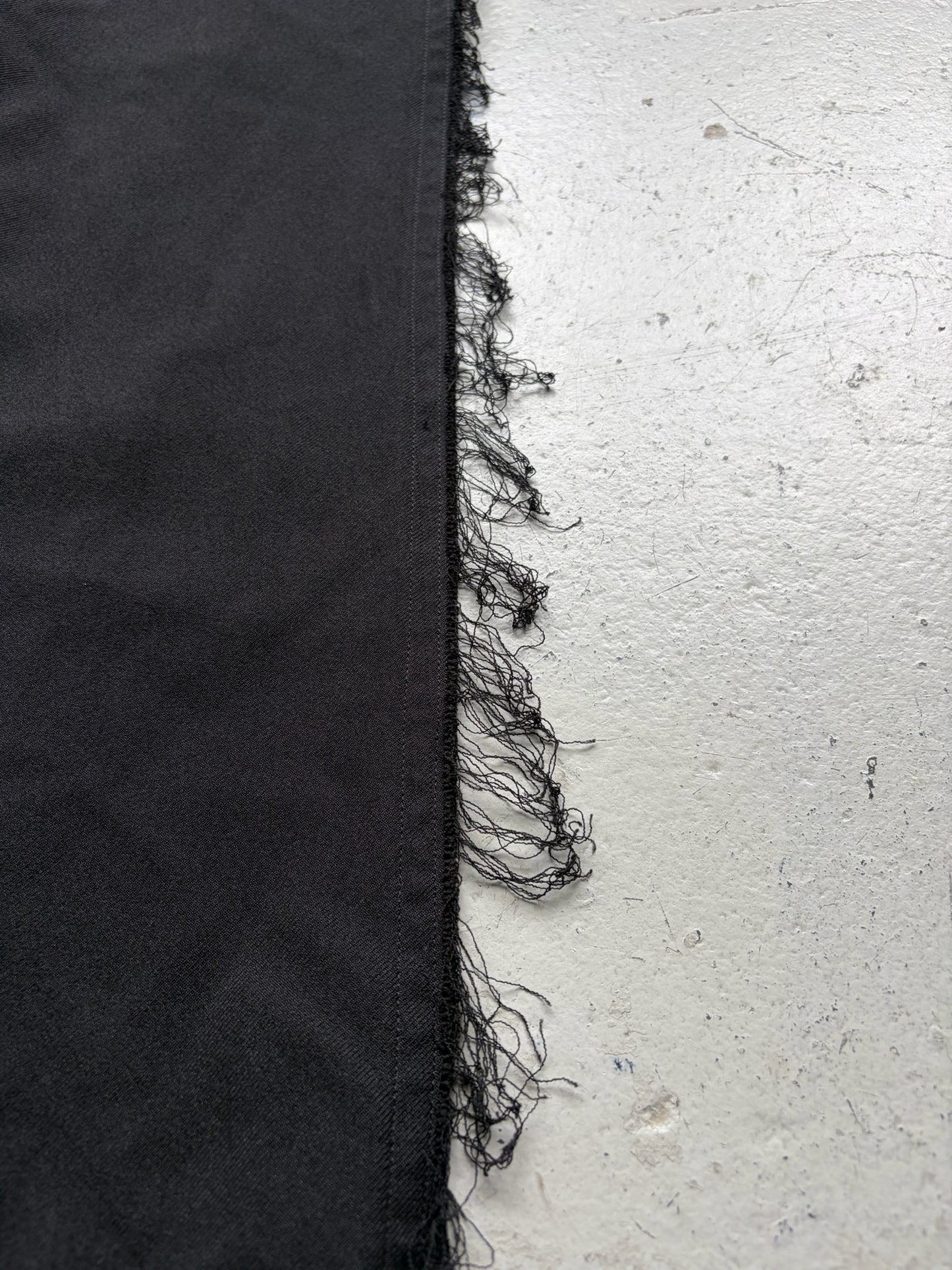 Comme Des Garcons Homme Duex Black Fringe Trousers (S)