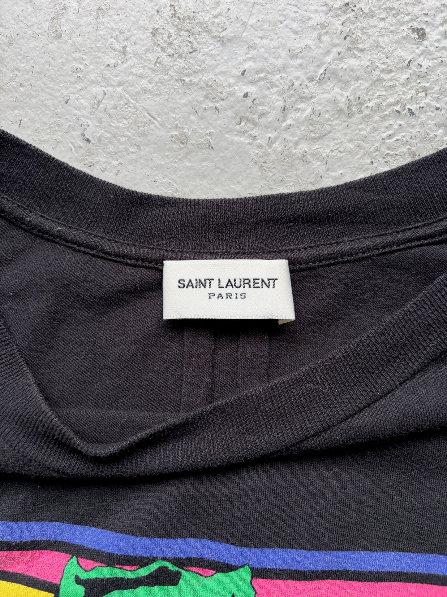 Saint Laurent Paris T-Rex Dino Short Sleeve Shirt (S)