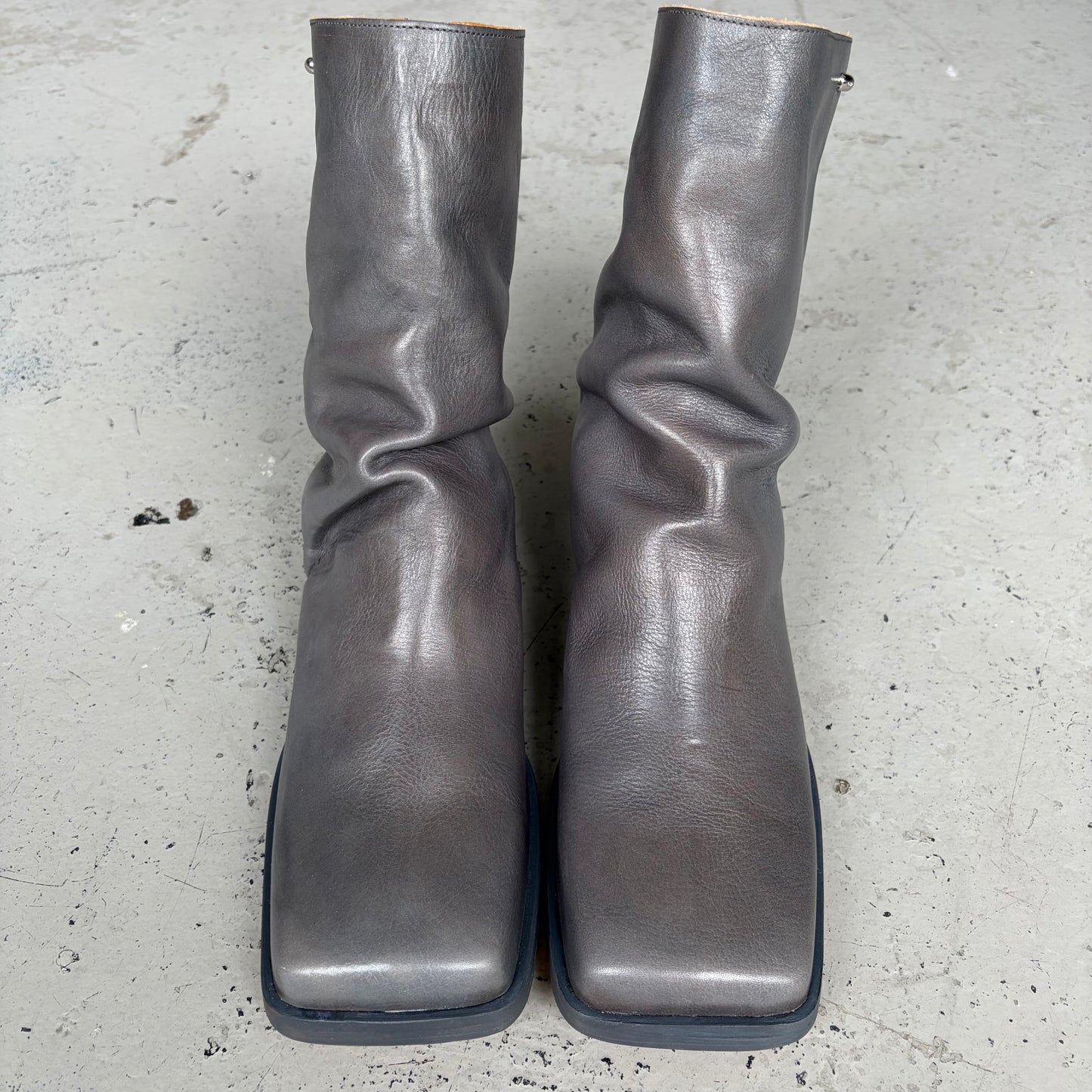 Our Legacy Grey Blunt Boots (43)